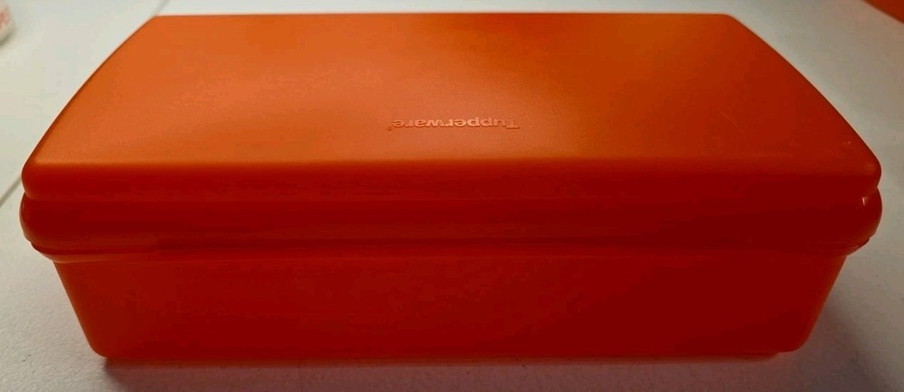 Tupperware Pencil Case Container 4769A-1, Orange 1.2L