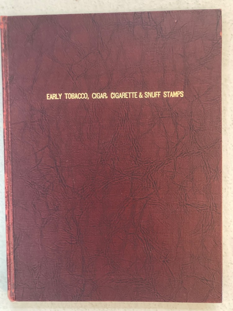 Handwritten manuscript Early Tobacco, Cigar,  & Snuff philately stamp reference
