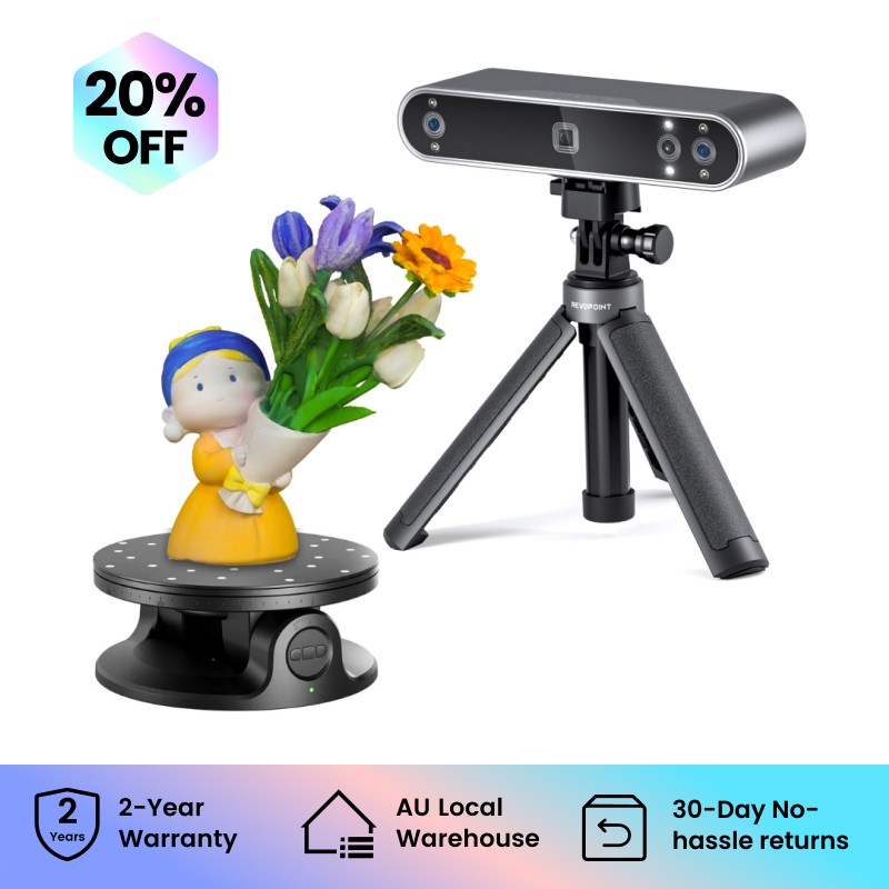 Revopoint POP 3 Plus 3D Scanner For 3D Print 0.04mm Precision18fps Handheld Scan