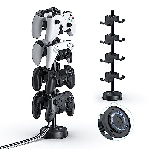 Headphone Controller Storage Holder for Desk 4 Tiers Controller Holder 4 Tiers