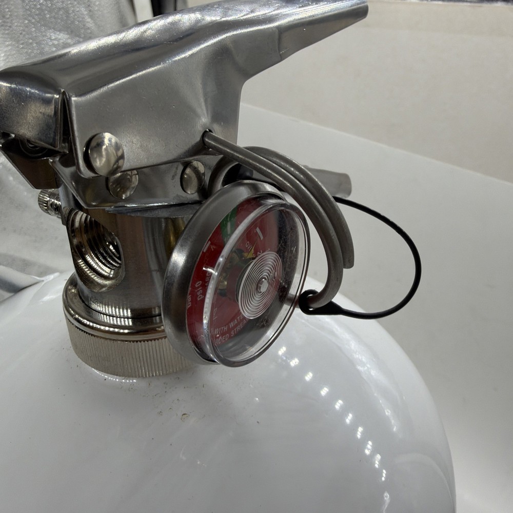 BUCKEYE 51000 Fire Extinguisher, SS, Silver, AC 35WT25