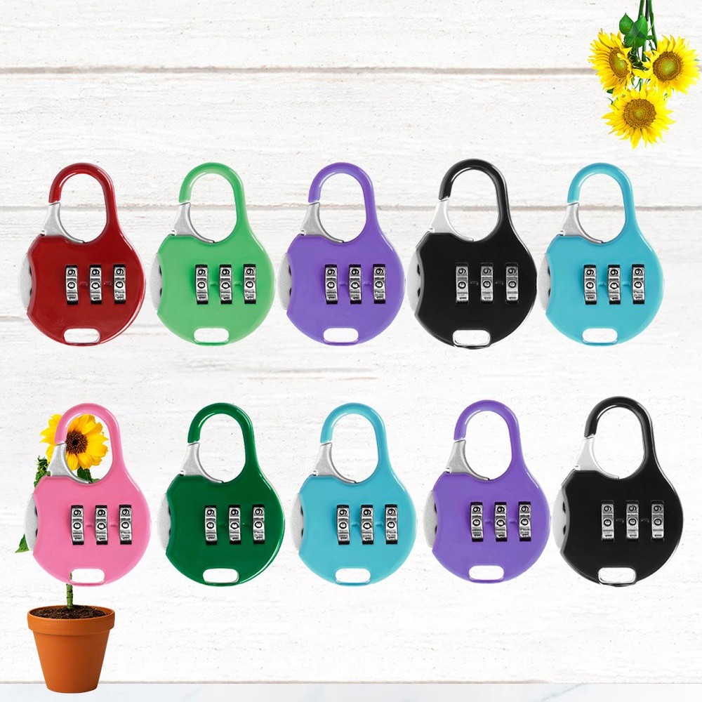 10 Pcs Customs Password Lock Keyless Padlock Combination for Suitcase