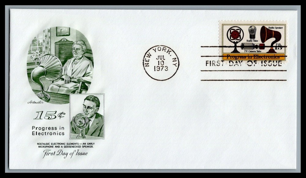 US FDC # 1502 15c Progress In Electronics  Artmaster  1973, 9M229