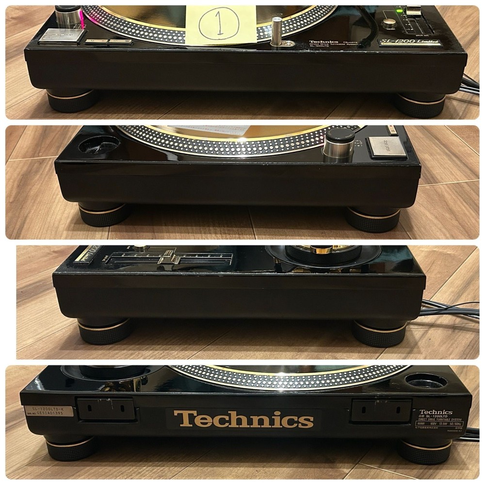 Technics SL-1200LTD Pair DJ Turntable Gold Maintained Tested & Working