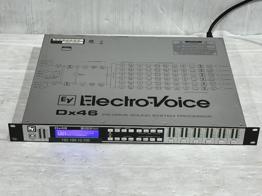 Electro Voice DX46 FlR-Drive System Processor#7253 (One)THS