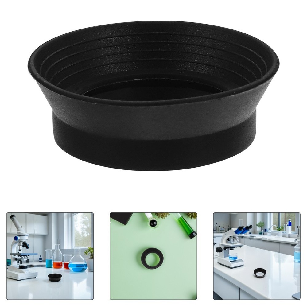 4 Pcs Microscope Accessories Eyepiece Eyecup Foldable Replacement for Telescope