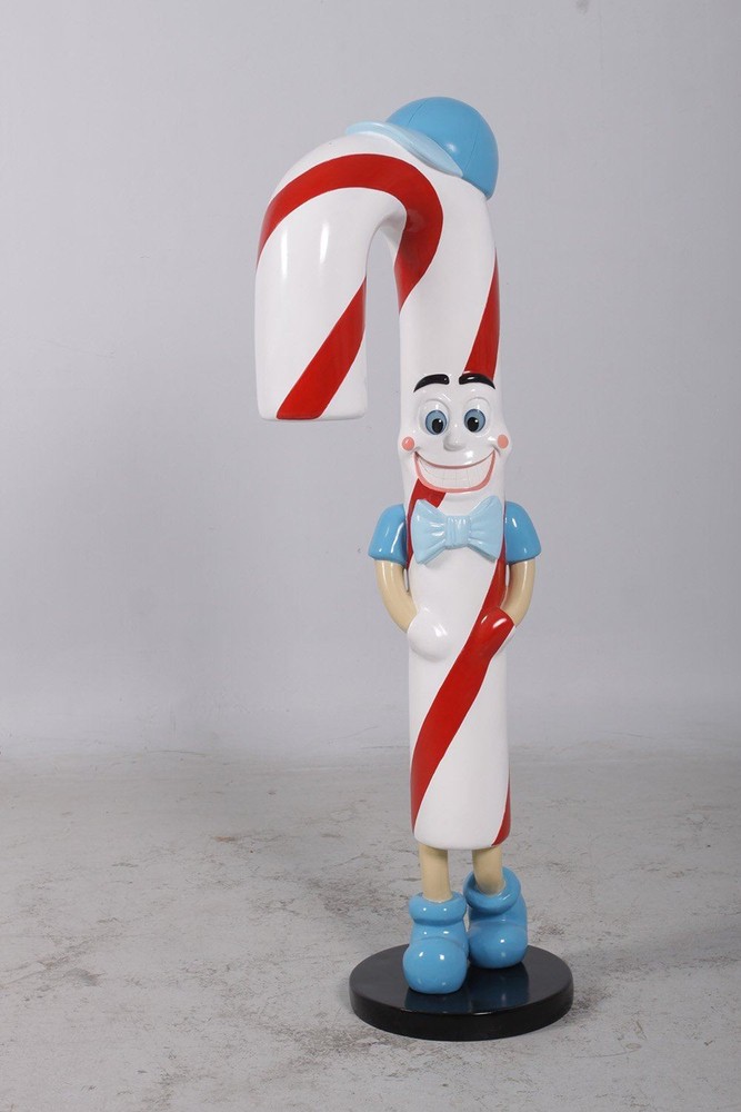 Comic Jr Candy Cane Boy Over Sized Statue Christmas Theme Decor Prop Display