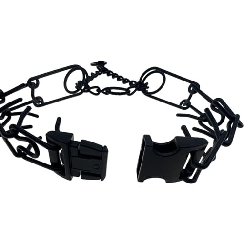 Hicost Adjustable No Pull Dog Collar - Small, Medium, Large, XL - Black Harness