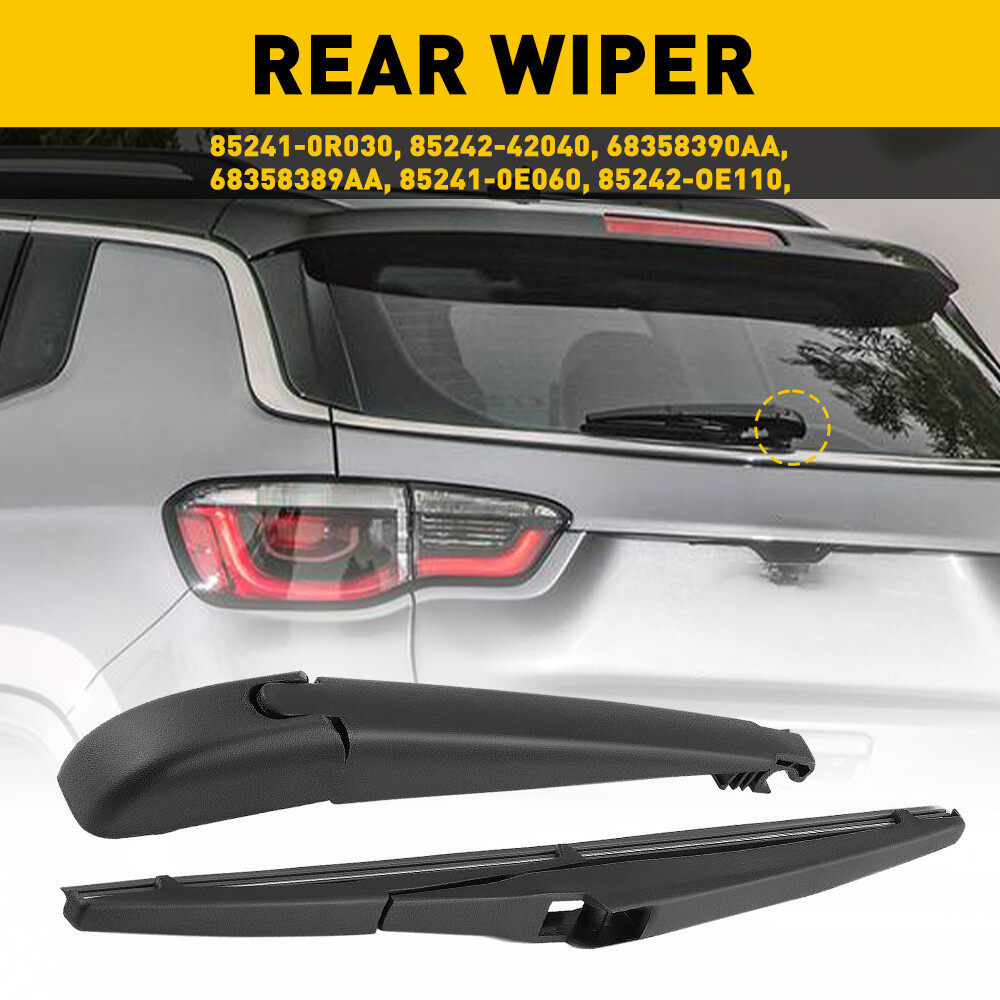 Rear Blade Wiper Arm and for Compass Jeep 2017-2020 Back Window Windshield Wiper