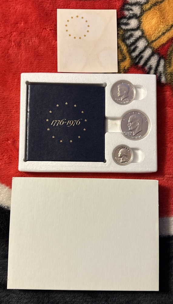 1976-S United States Mint Bicentennial Silver 3 pc Proof Set - Gem!