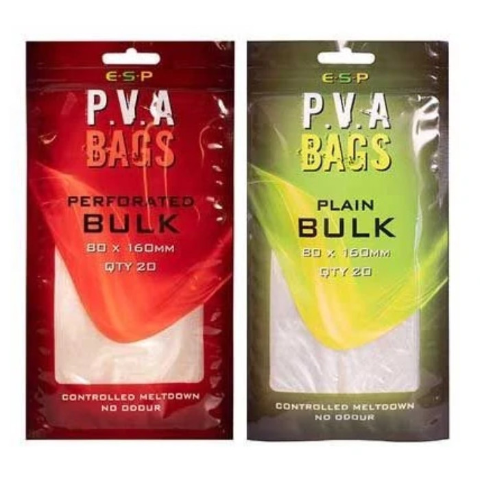 ESP PVA Bags – Bulk, Solid PVA Bags, Plain or Perforated, Fast Melt