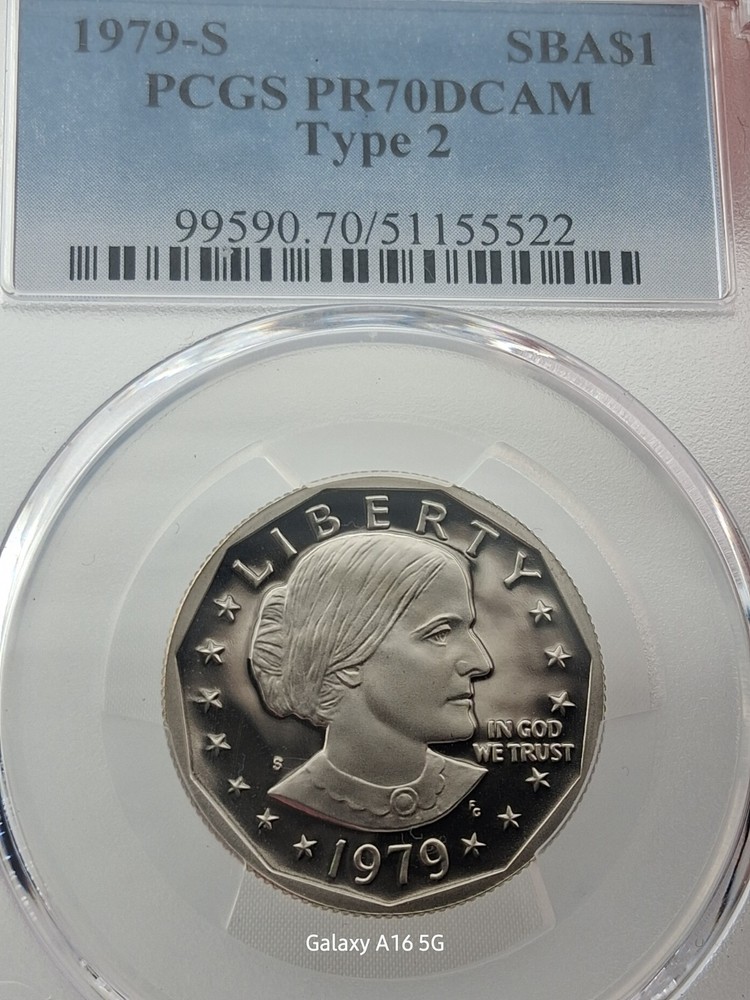 1979 S Susan B Anthony Dollar Type 2 PCGS PR70DCAM