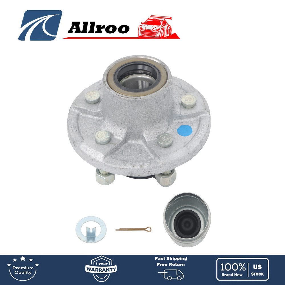 For 3500 lbs. #84 Spindle Pre-Assembled 5 x 4.5" Galvanized Trailer Hub Kit