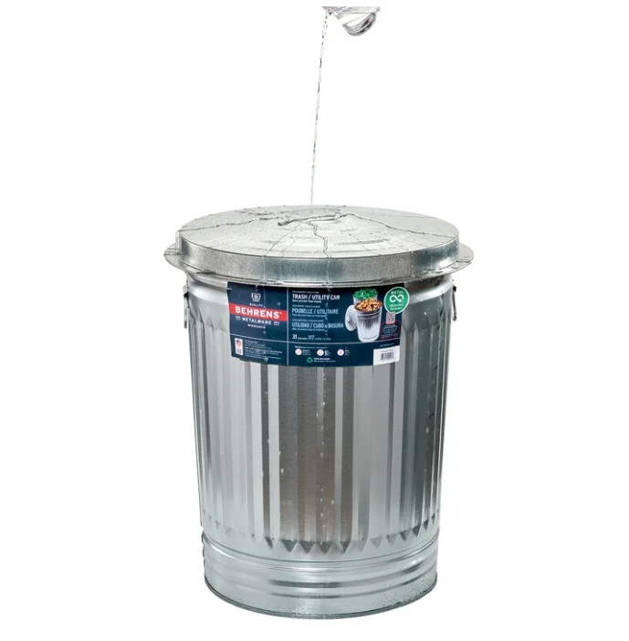 Behrens 31-Gallon Steel Trash Can