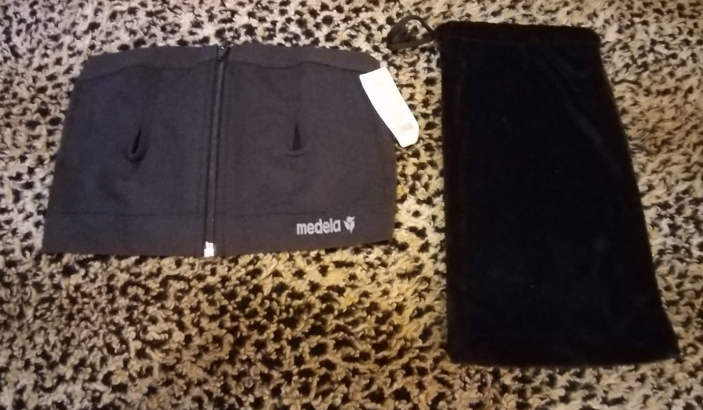 Medela Easy Expression Bustier Hand Free Pumping Top Black Size Medium