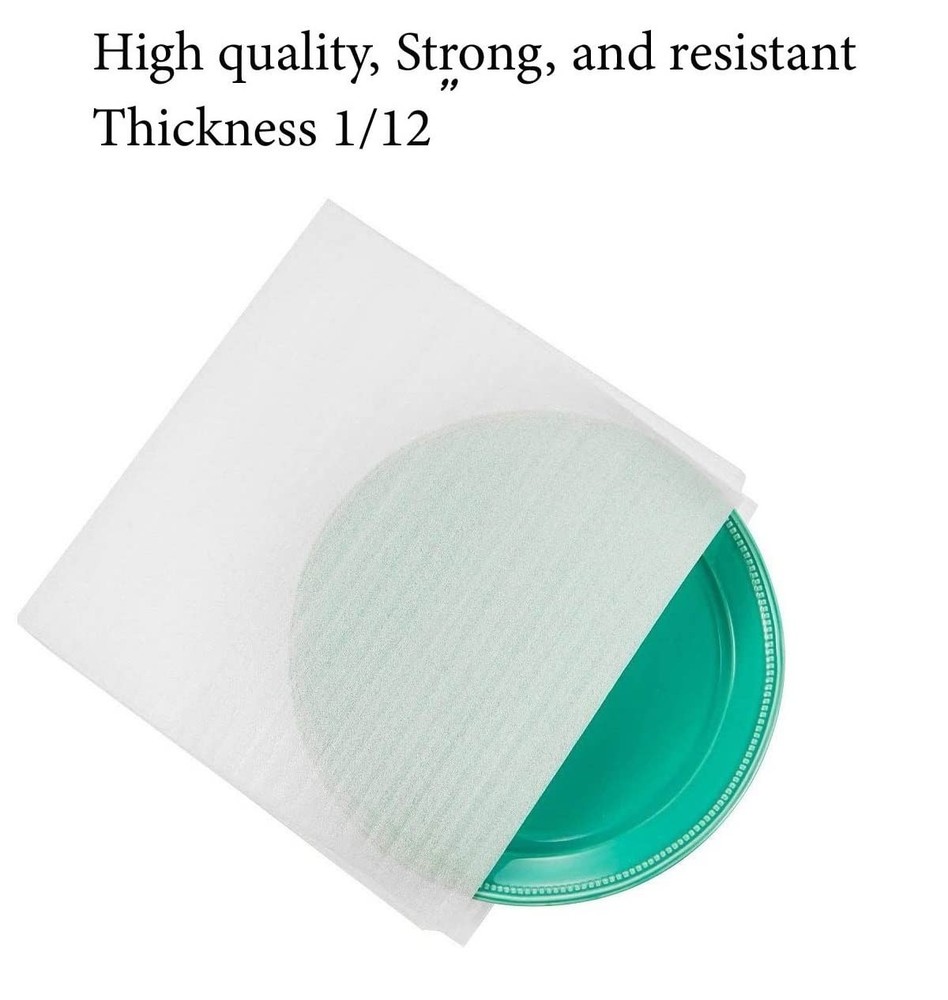 100 Cushion Foam Pouches & Sheets, Moving Wrap Pouches, 100 Count, White