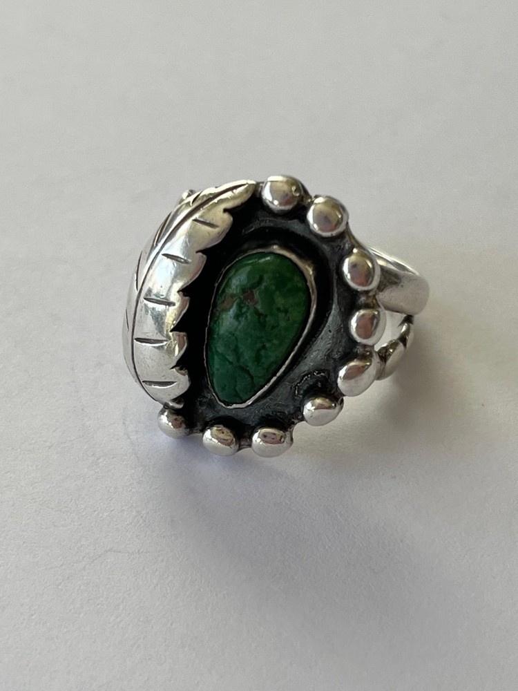 TWO Native American Shadow Feather Rings - Size 7 & 8