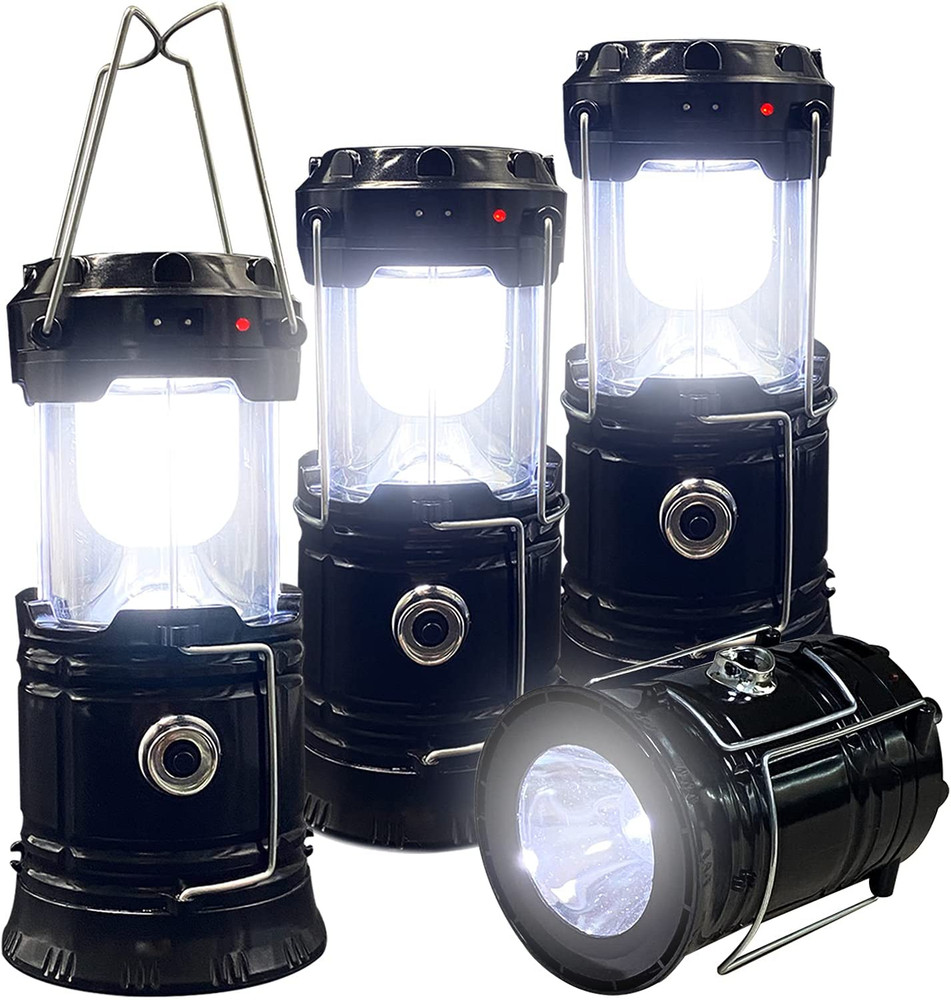 Collapsible Portable LED Camping Lantern Lightweight Waterproof Solar USB