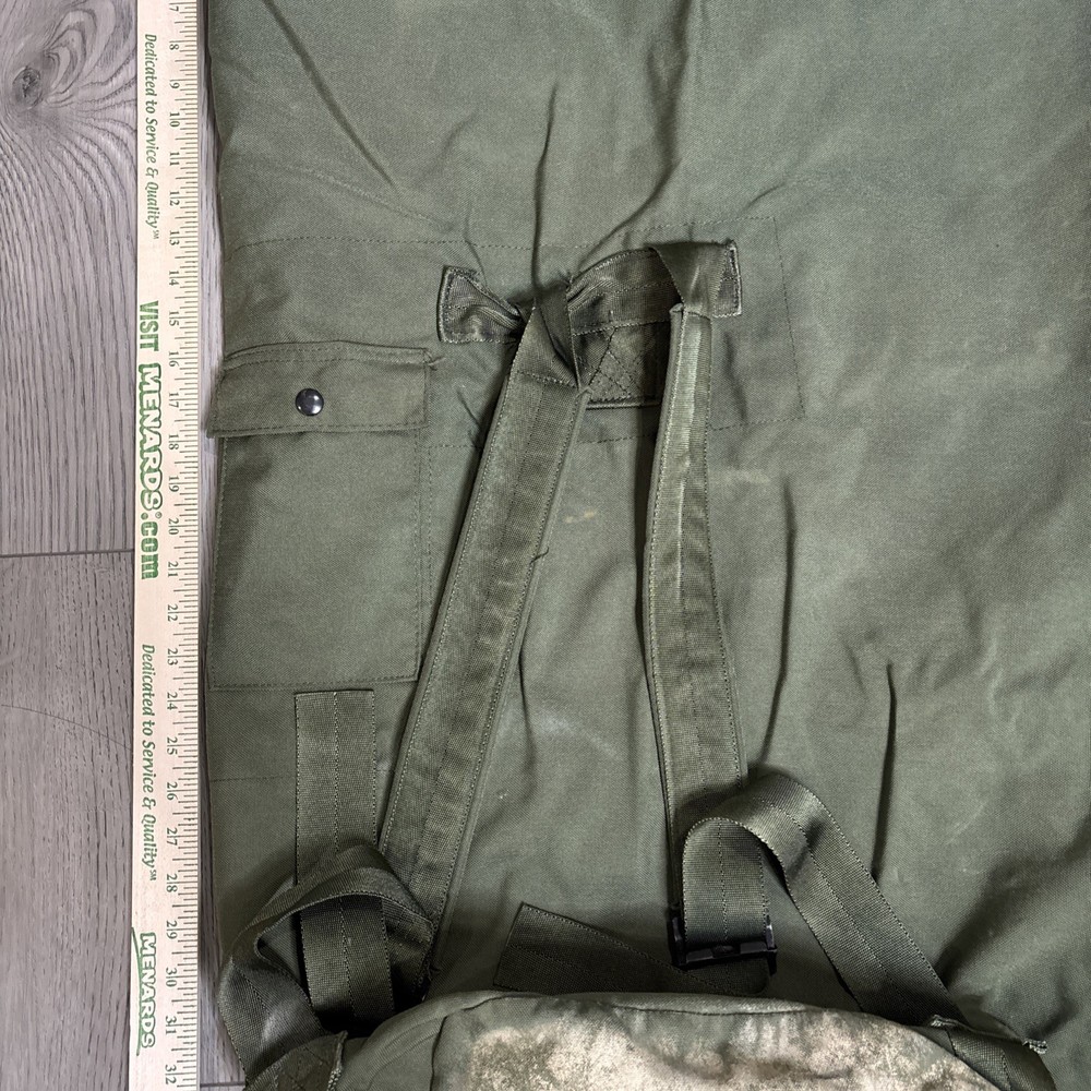 US Army Olive Green Duffel Bag Backpack w/carry Handle Nylon Rucksack