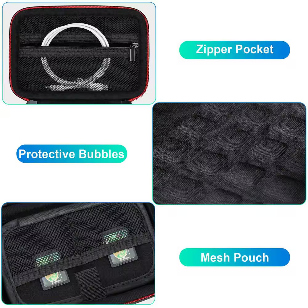 Carrying Case Compatible with Advanced Stud Finder Wall Scanner Black with Mesh