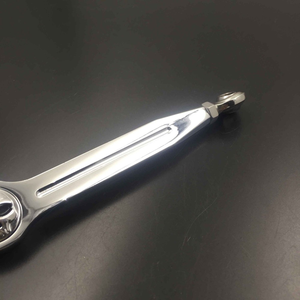 Chrome Skull Shift Linkage For Harley Davidson Softail Road King Electra Glide