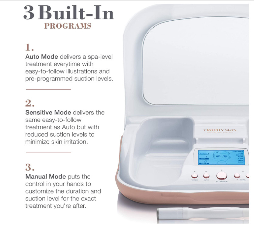 Trophy Skin MicrodermMD At Home Microdermabrasion Kit White TSMDD02