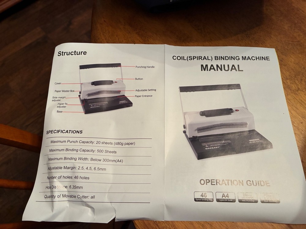 Makeeasy binding machine