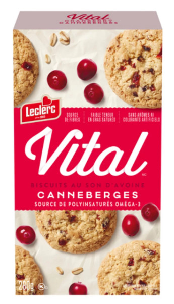 Vital Cookie Oat Bran Cranberry 280g (2 Pack)