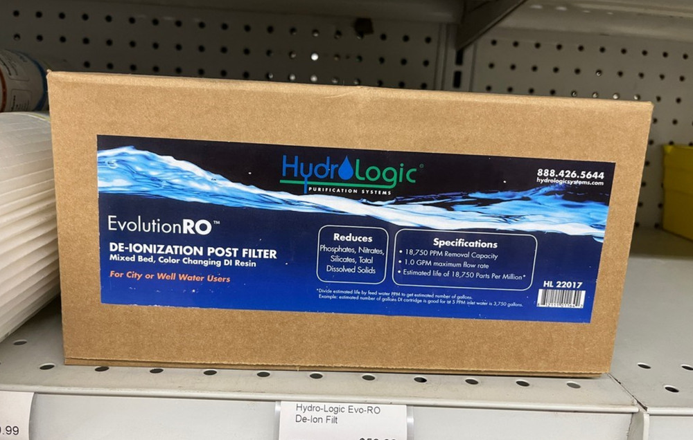 Hydrologic EvolutionRO De-Ionization Post Filter 22017 10 x 4.5" DI Resin New