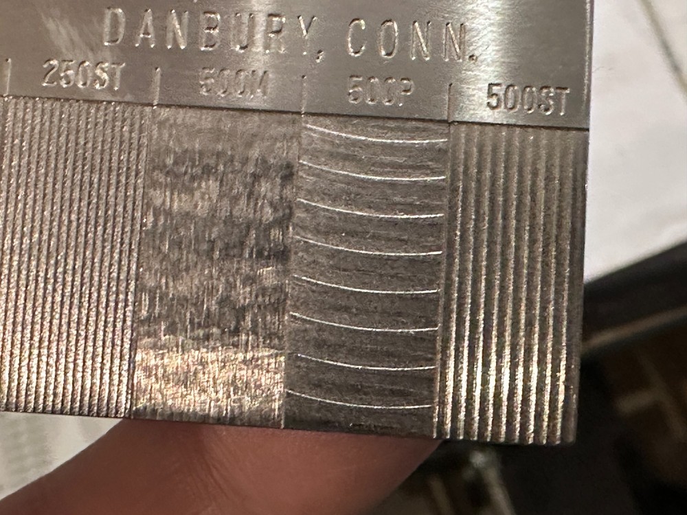 GAR S-22 Microfinish Comparator Plate, Case, Instructions