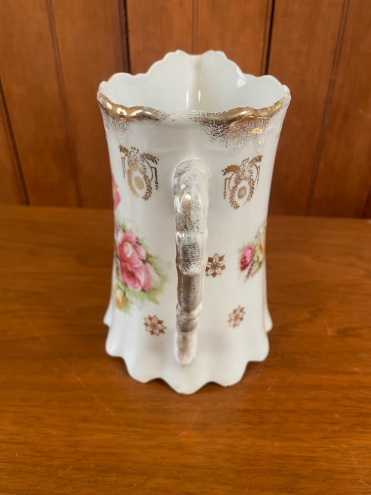 Vintage Silesia Rose Pattern Pitcher 5.5" - Very Nice Condition