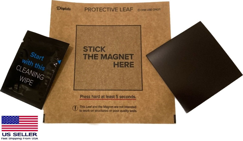 Displate Wall Mounting Kit: Includes Magnet, Cleaning Pad, & Protective Leaf NEW