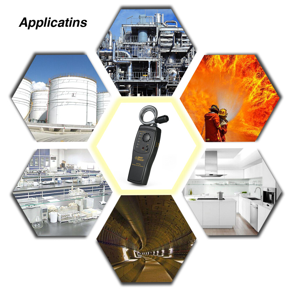 SMART SENSOR Hand-Held Halogen Gas Leak Detector Air Condition Test