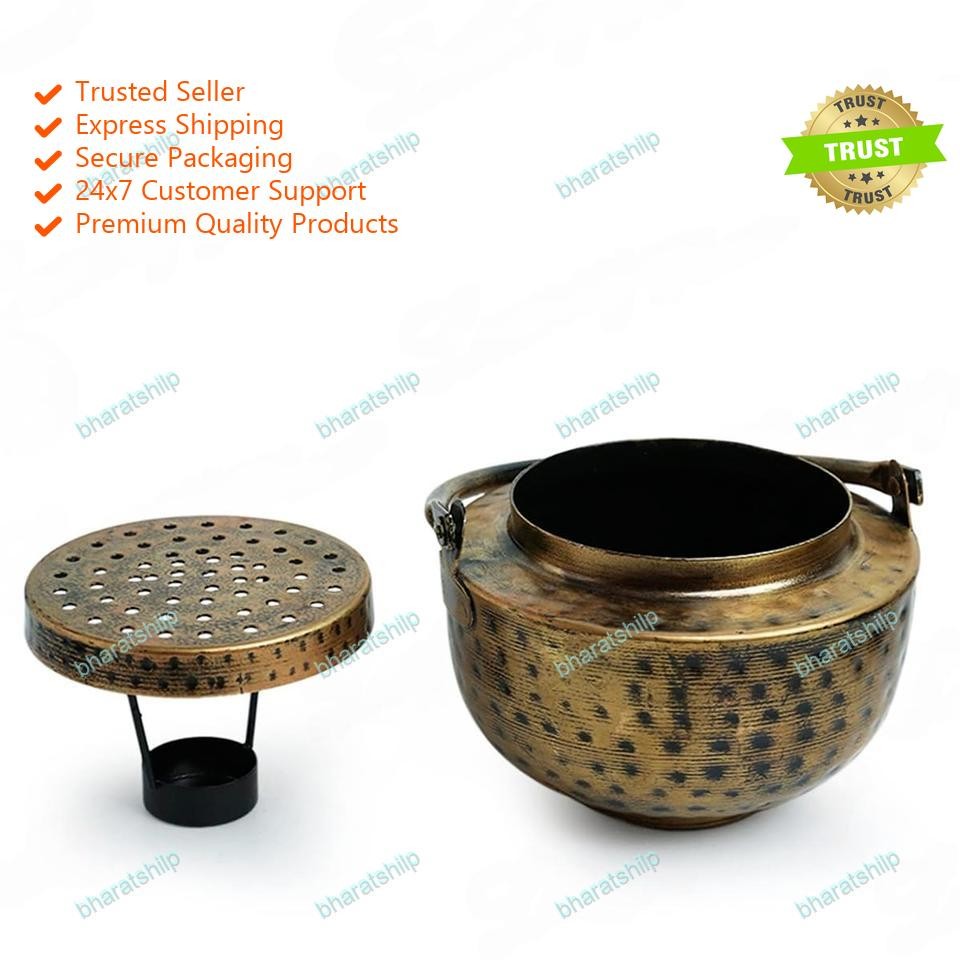 Open Box Candle Stand Diya for Floor or Table – Versatile Accent Decor