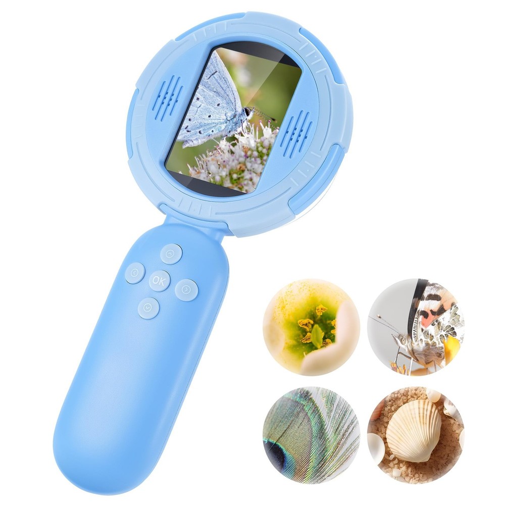 Handheld Microscope for Kids, Mini Digital Microscope for Kids with 2'' Inch ...