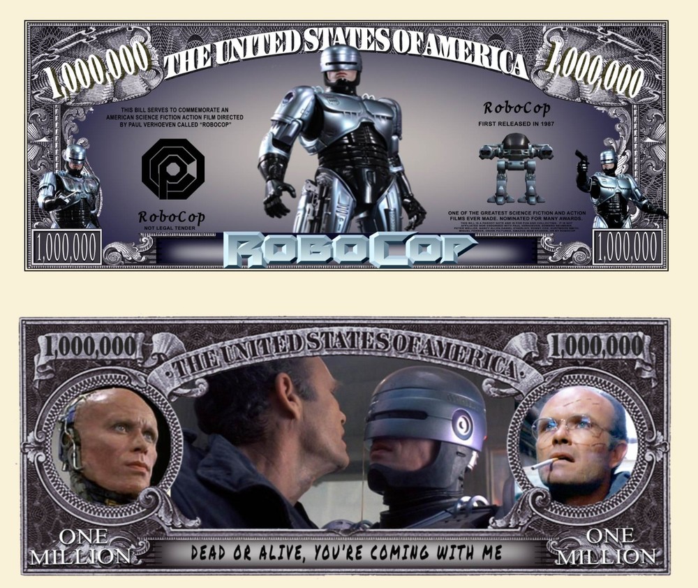 OUR ROBOCOP NOVELTY NOTE (25 Each)