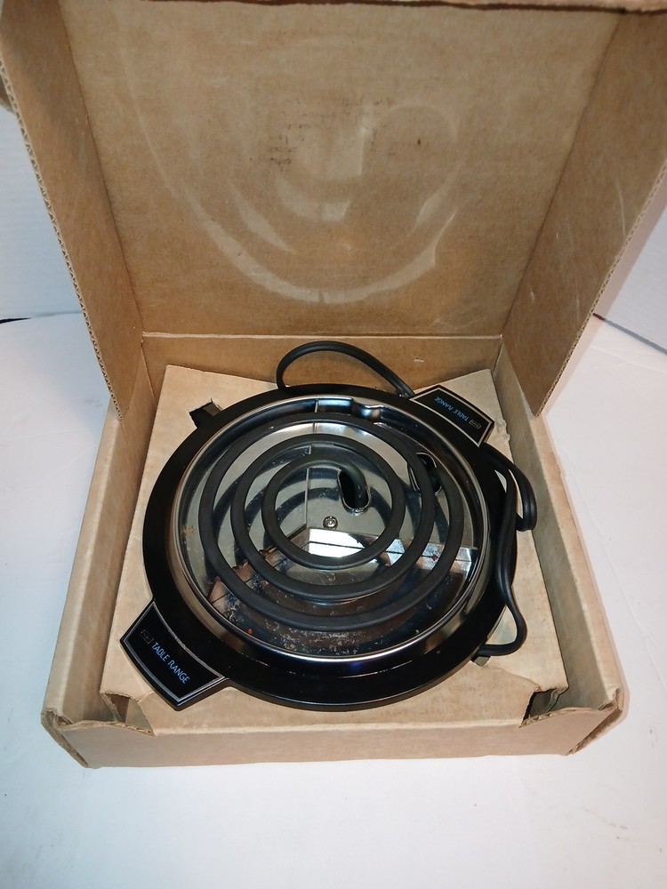 Sears Single Burner Table Range in Original Box TESTED Works Great G.U.C.