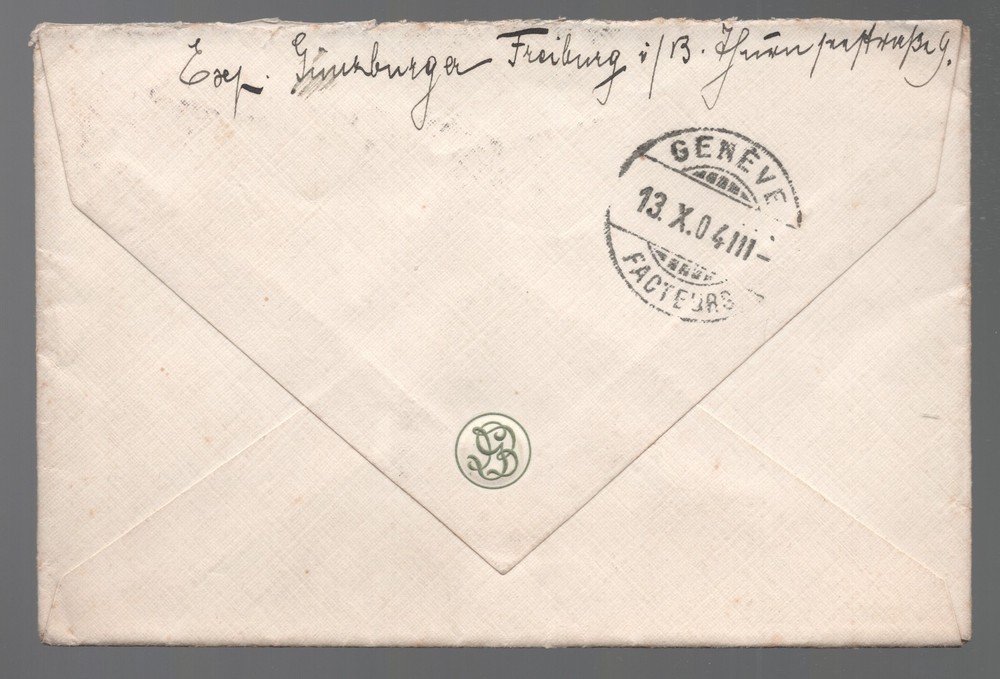 Switzerland 1904 Basel Cover to Geneva