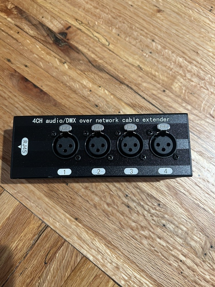 DMX over Network Cable Extender 4CH Audio