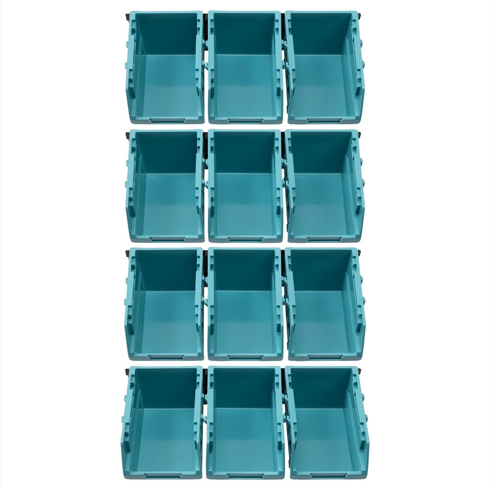 Storage Bins - Interlocking Plastic Van Boxes - Wall Mounted Compartments for...