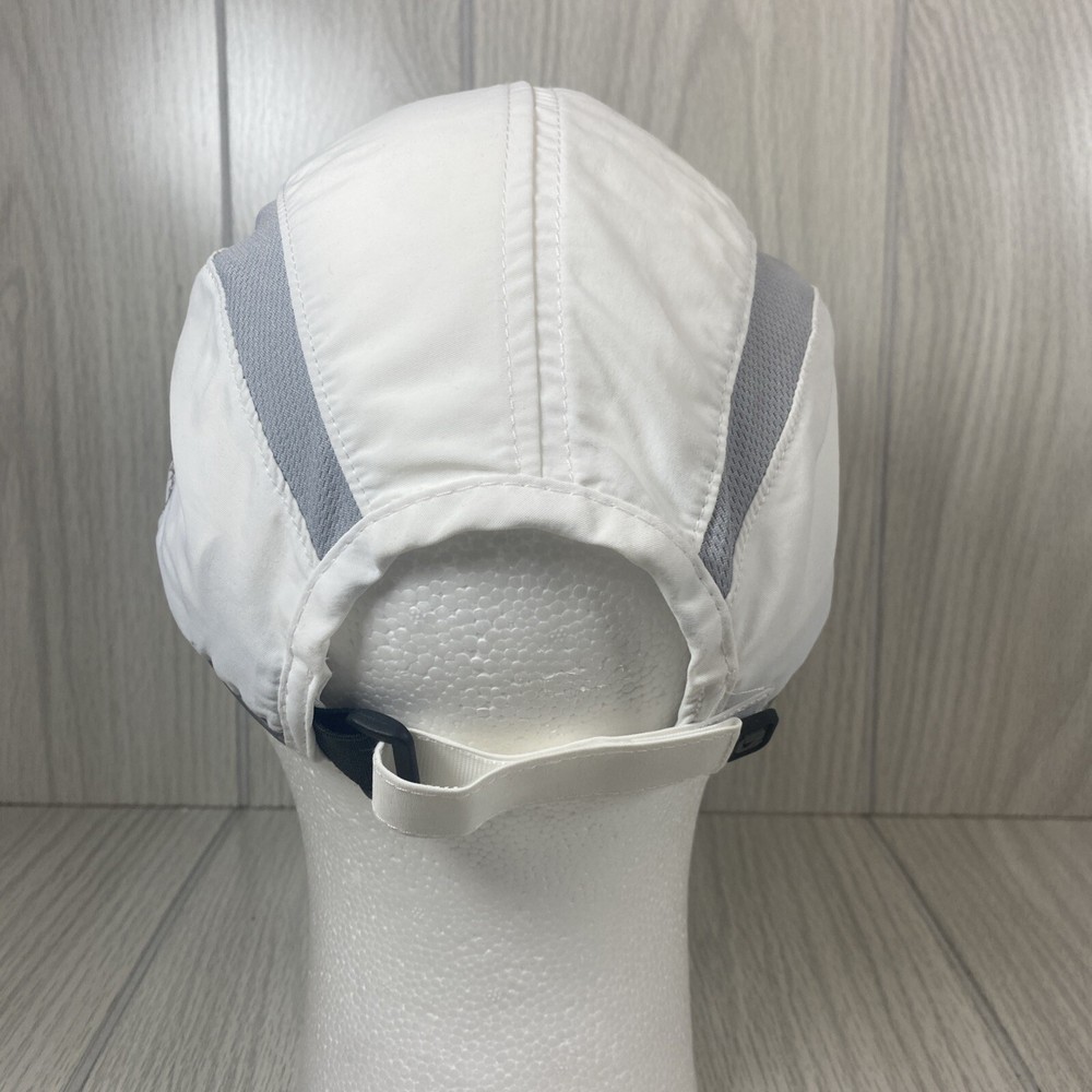 GADIEMKENSD Reflective Folding Outdoor Hat Unstructured Adjustable White Cap