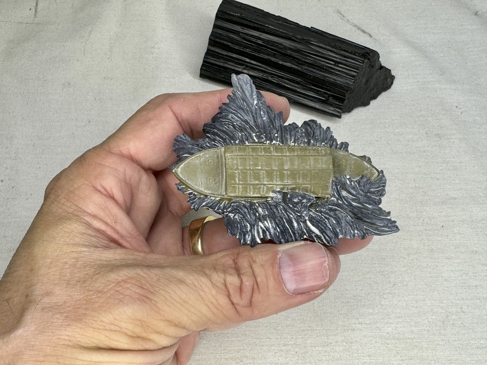 Noah's Ark, Gopher Wood Piece, Solid Resin, Contains Real Artifacts, Free Book