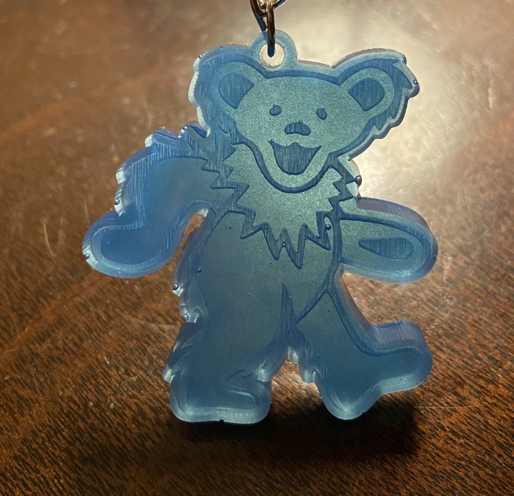 Grateful Dead Dancing Bear Epoxy Resin Keychain