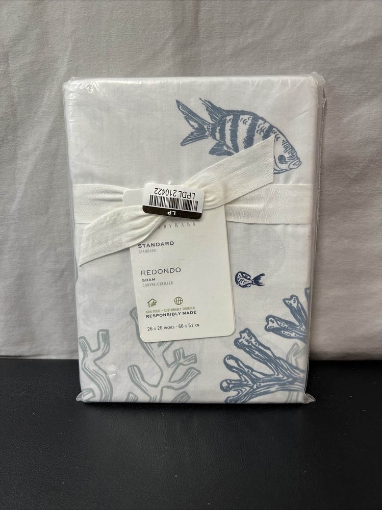 Pottery Barn Redondo Percale Standard Sham