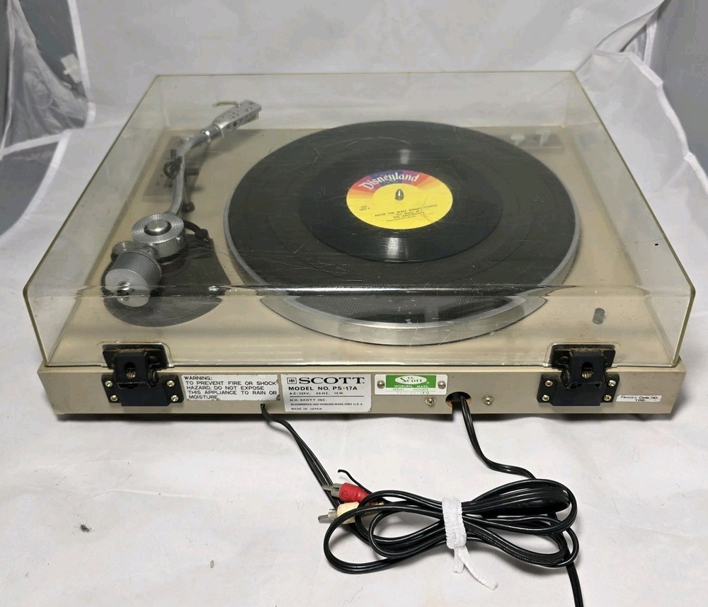 Scott PS-17A Belt Drive Semi Automatic Turntable. Excellent Condition