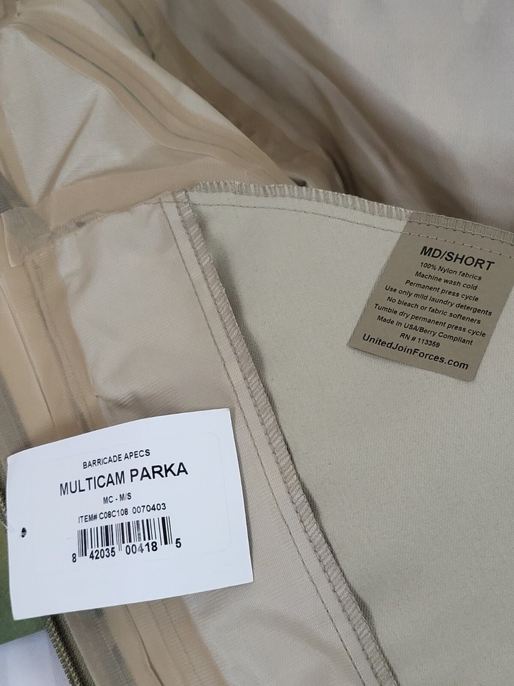 ECWCS APECS Waterproof Jacket/Parka Mil-Spec Medium-Short OCP Multicam NIR