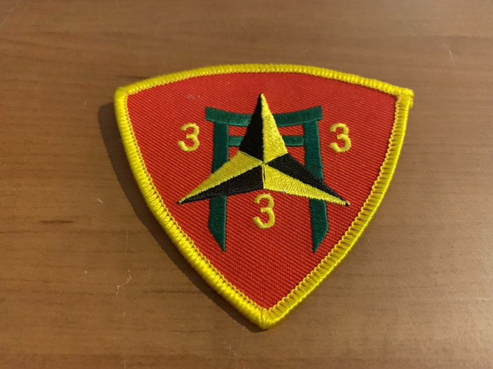 US Marine Corps Third Division Third Regiment Third Battalion (3/3) Patch