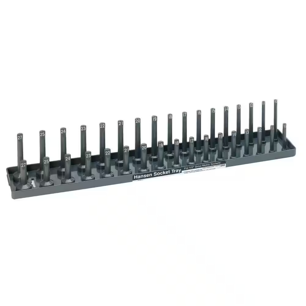 Hansen 1/2" Drive Metric Socket Storage Tray Organizer