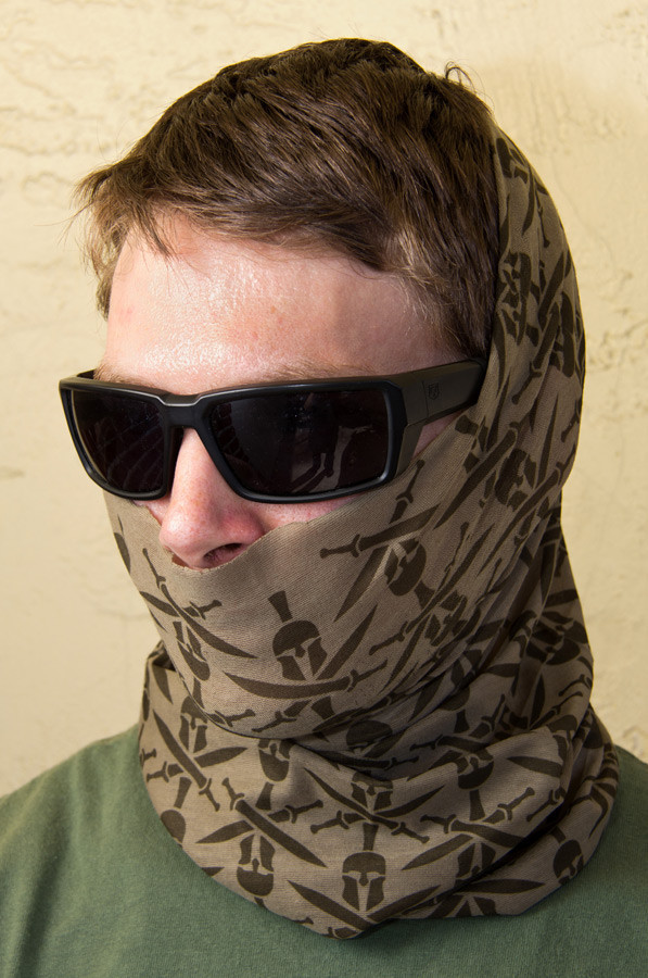Milspec Monkey MSM SKULL FACE Multi Wrap Devgru Head Gear DUSTY BROWN - NEW