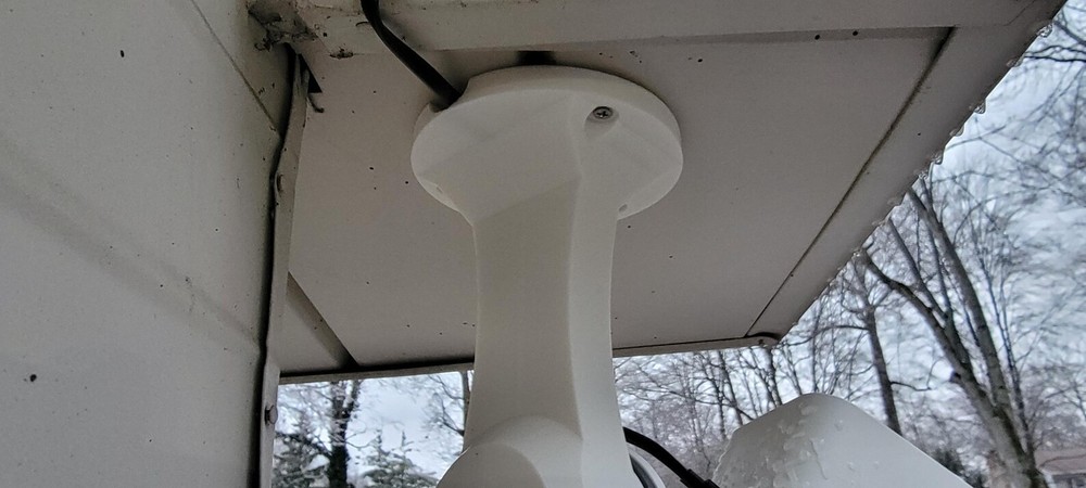 Ring Spotlight Camera Plus Plug-In Multi-Use Mount Ceiling, Wall, under Eaves